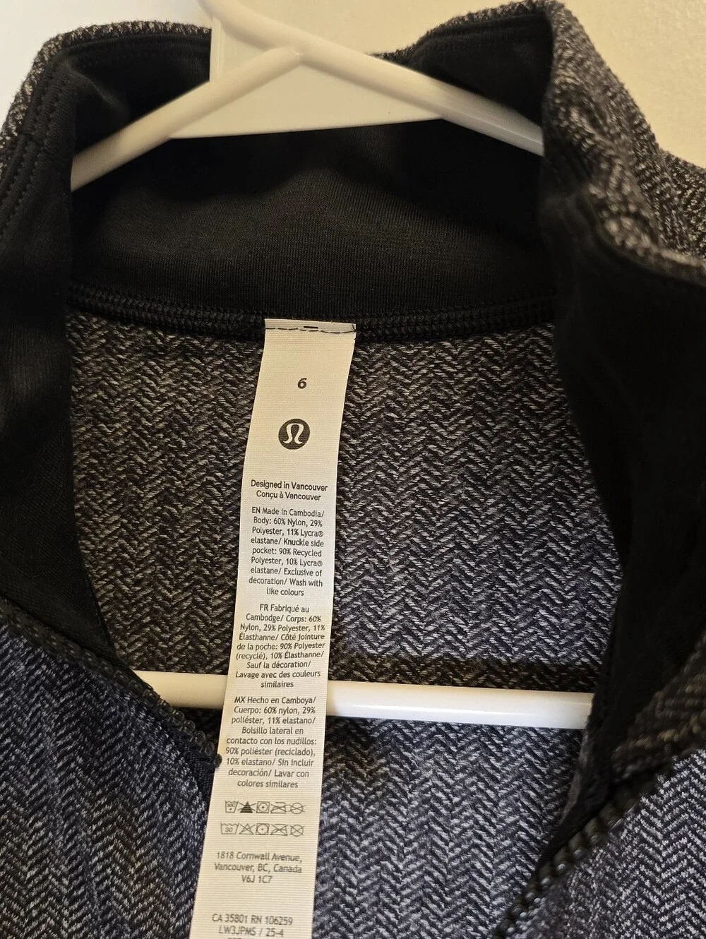 lululemon athletica Olive Ribbed Full-Zip Jacket
